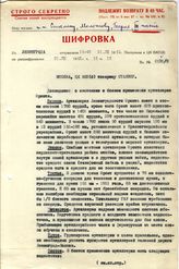 Документ 14. док.14: Шифротелеграмма Воронова