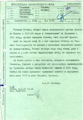 Документ 12б. док.12б: Шифротелеграмма из Вашингтона от Трояновского