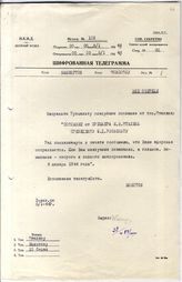 Документ 28. док.28: Шифротелеграмма Молотова В.М. в Вашингтон послу СССР
