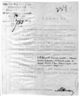 Дело 3876. Справка заведующего транспортным отделом Чокпрода